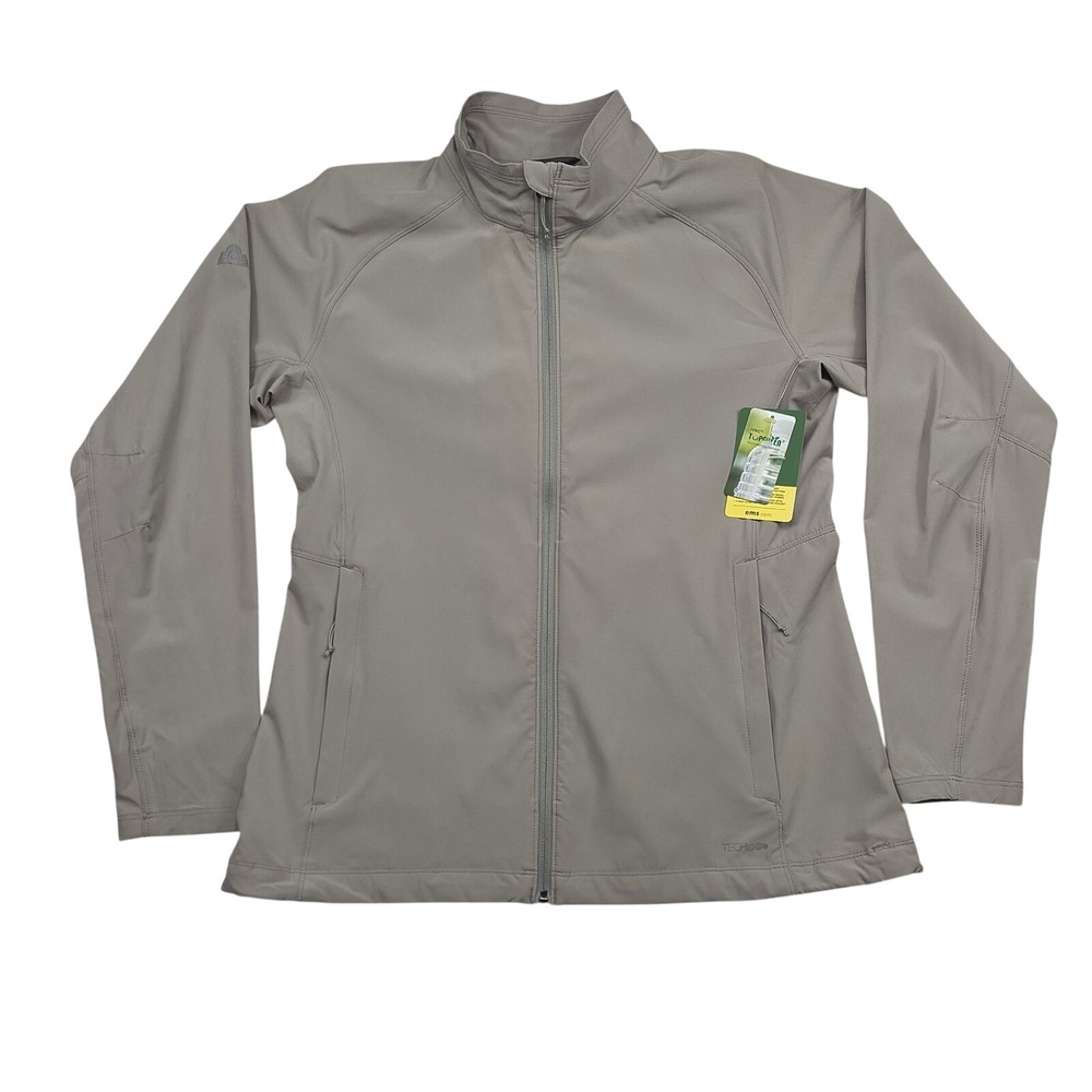 EMS Eastern Mountain Sports Excursion Softshell Jacket Womens Medium Paloma Gray